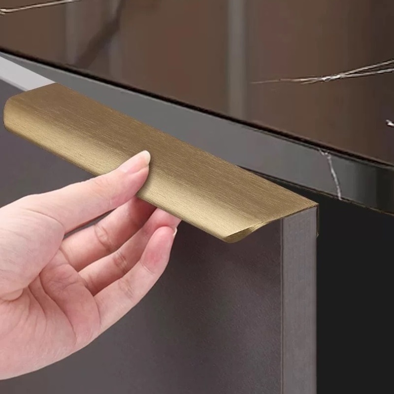 Manijas invisibles de aluminio - Curved Spring Bar reseña y precio