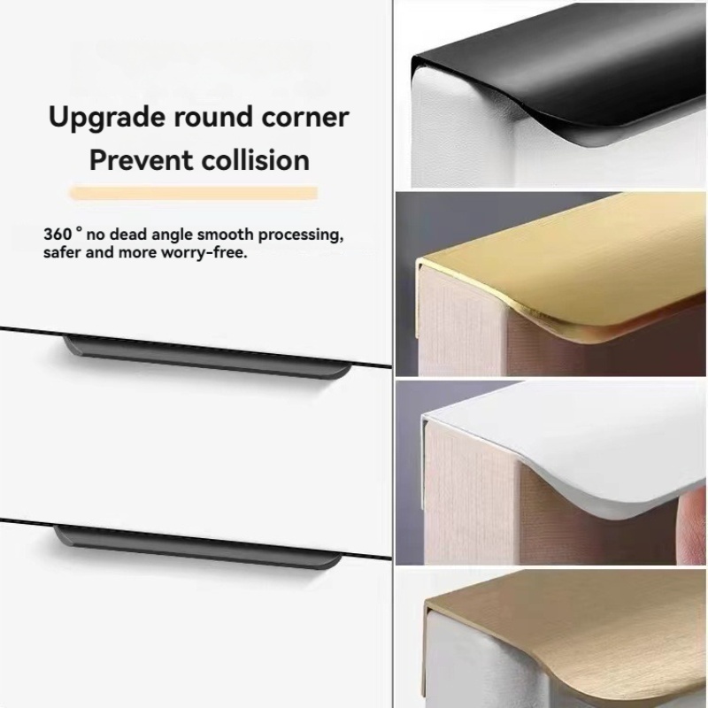 Manijas invisibles de aluminio - Curved Spring Bar reseña y precio